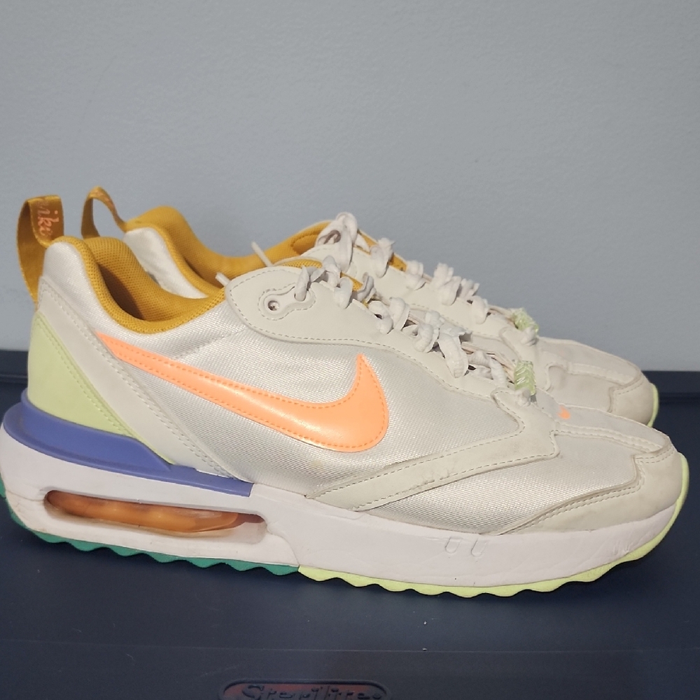 Nike Sneakers with Orange and Cream Accents